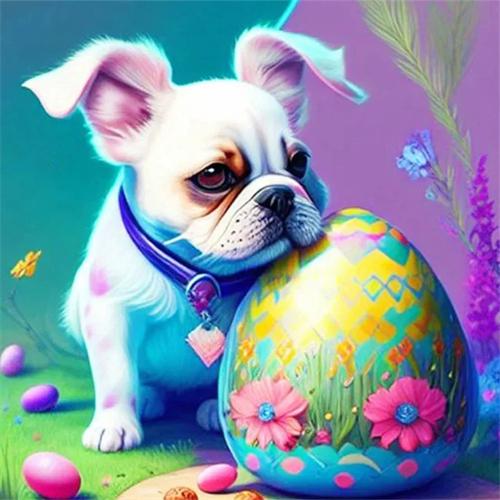 Plná čtvercová kulatá diamantová malba sada kočka pes domácí dekorace 5D diy vyšívací mozaika zvířata fantasy nástěnné umění