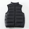 Jungen und Mädchen Top Winter Kinderbekleidung Leicht und Dünn Kinder Schulter Stehkragen Einfarbig Warme Daunenjacke Weste