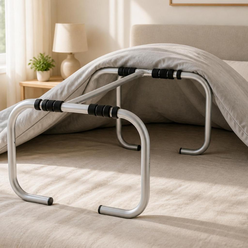 Bed Quilt Support Arch with Clips | Adjustable Height Design, Lightweight Aluminum Alloy, Blanket