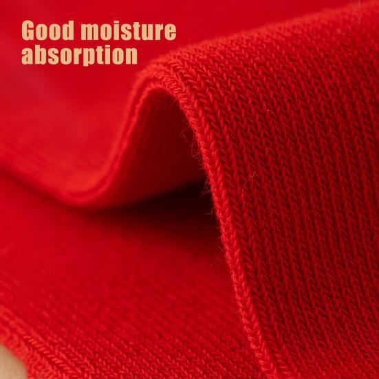 1 Pair Unisex New Year Red Socks Chinese Dragon Snake Embroidery