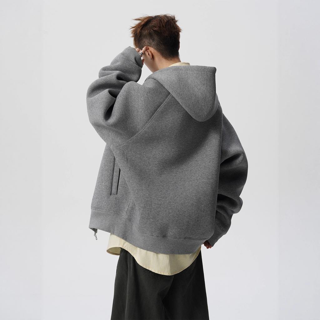 American Retro Cardigan Sweater Men's Autumn Splicing Top Versatile Loose Coat