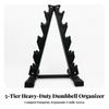 Dumbbell Storage Rack Stable A-Shaped Sturdy for Fitness Room