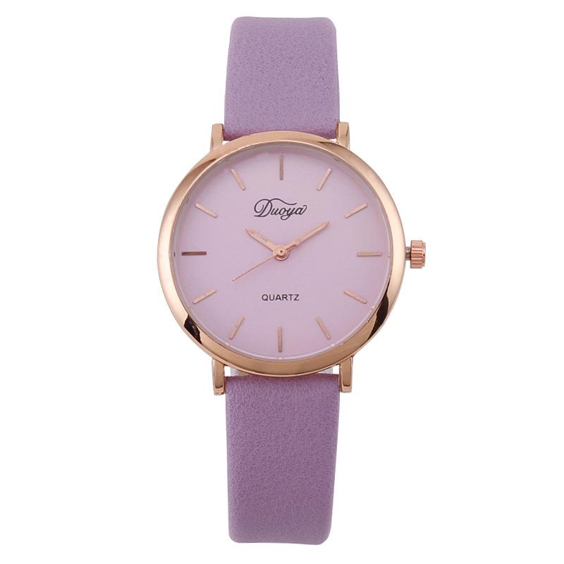 

Інтернет знаменитості вибух Xiaohongshu жіночий годинник жіноча мода середньої школи кварцовий ремінь простий світло-фіолетового кольору