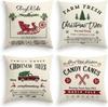 New Christmas Tree Printed Pillowcase Home Cushion Cover Christmas Decoration Sofa Pillowcase