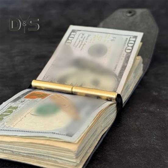 Peněženka Cash Wrap Rychlý přístup k hotovosti Držák na peníze Organizér na hotovost z umělé kůže s magnetickým zapínáním Praktická peněženka pro barmana, holiče