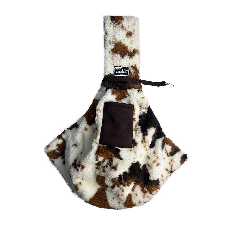 In Stock Cross-Border Portable Pet Sling Backpack for Small Dogs & Cats - Winter Outdoor Carrier Bag