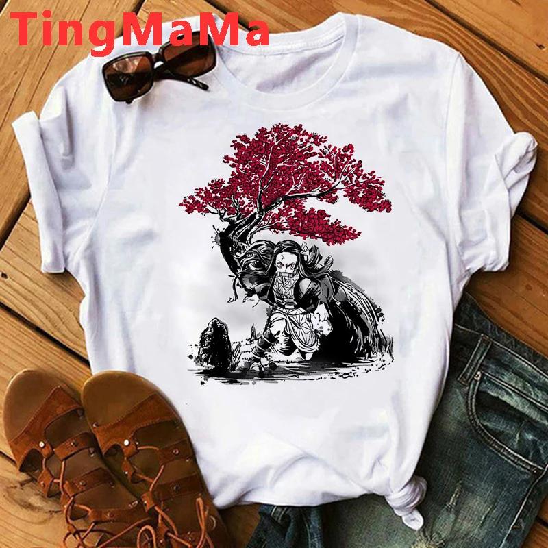 Demon Slayer Rengoku T Shirt Unisex Kimetsu No Yaiba Tshirt Anime Uzui Unisex Cartoon Tanjiro Inosuke Zenitsu Nezuko T-shirt Unisex