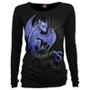 Spiral Direct Womens/Ladies Pocket Dragon Baggy Long-Sleeved Top
