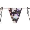 Womens/Ladies Foil Print Side Tie Bikini Bottoms