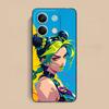 JOJO Jolyne Kujo Phone Case for Xiaomi Redmi Note 14 13 12 11 10 9 S A Pro Plus Lite 5G Black Smartphone Cover Cellphones