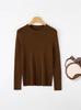 Spring/Autumn 2026 Women's Loose Solid Color Wool Pullover Sweater - Cute and Slimming Base Layer
