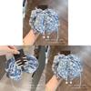 Blue Floral Hair Clip With Butterfly Bow For Womens Hairstyles Summer 2025