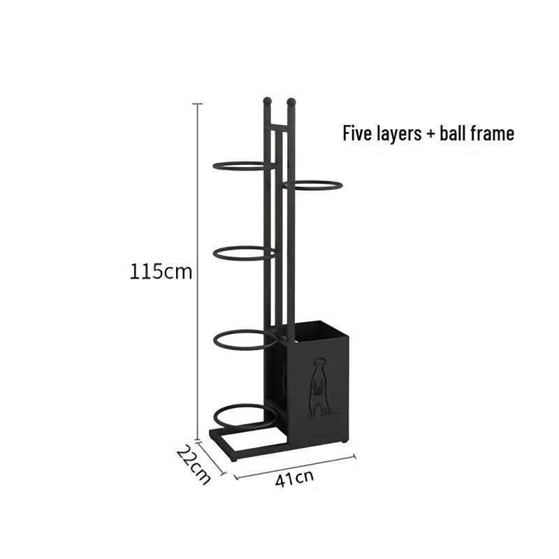 Sports Ball & Racket Storage Rack