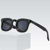  Retro Square Sunglasses Women Rivets Gray Shades UV400 Fashion Men Clear Lens Glasses Frame