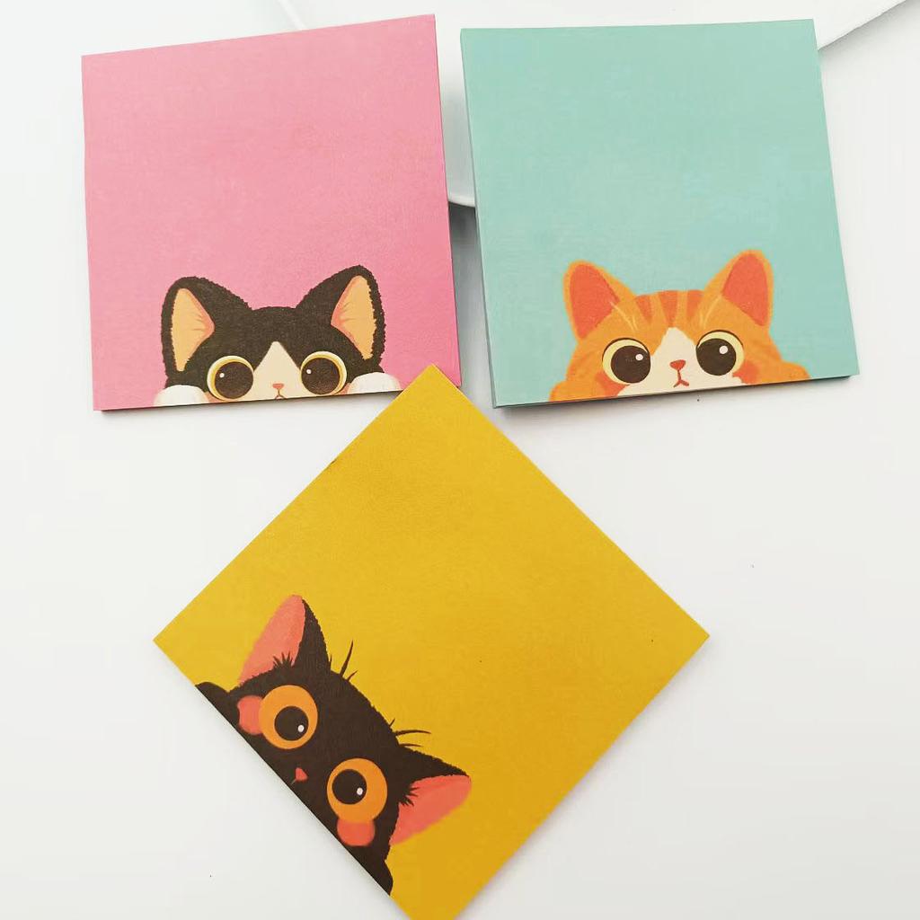 50 Sheets Creative Student Sticky Notes Paper Cute Animal Memo Notes Cartoon N Times Memo Pad School Gift Prizes Stationery