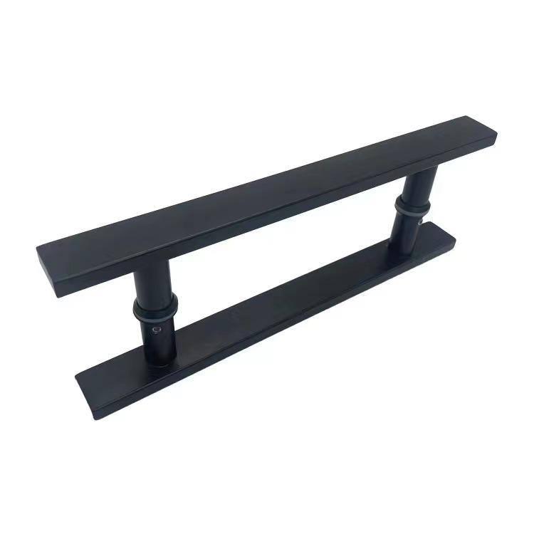 Modern Stylish Durable Iron Door Handles Long Stainless Steel Front Entry for Hotel/Mall/Office Use 1 Year Warranty Easy