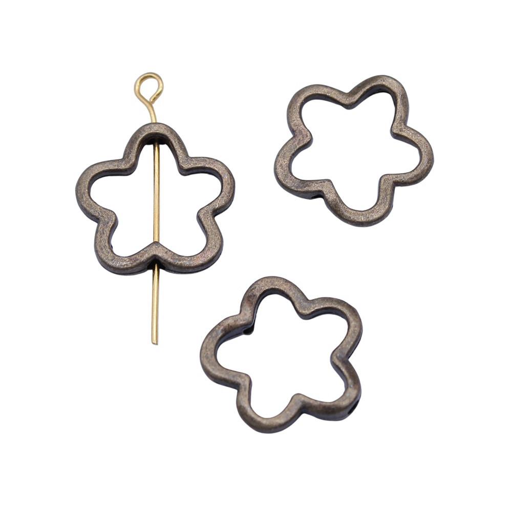 Openwork Beads Mini Hole Geometric Frames For Minimalist Jewelry Components
