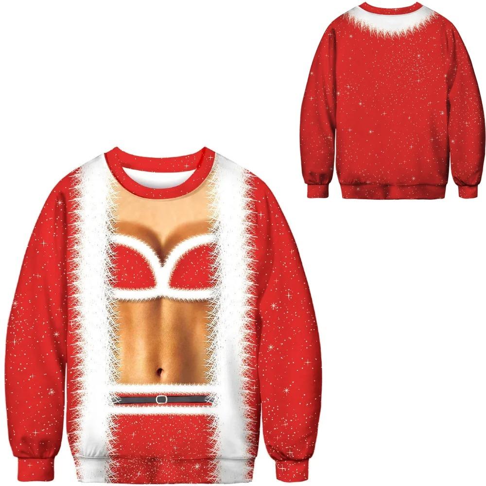 Karneval Weihnachten Mode Herren Damen Pullover Grünes Pelzmonster Druck Pullover Cartoon Lässig Sweatshirt t-shirt Kleidung