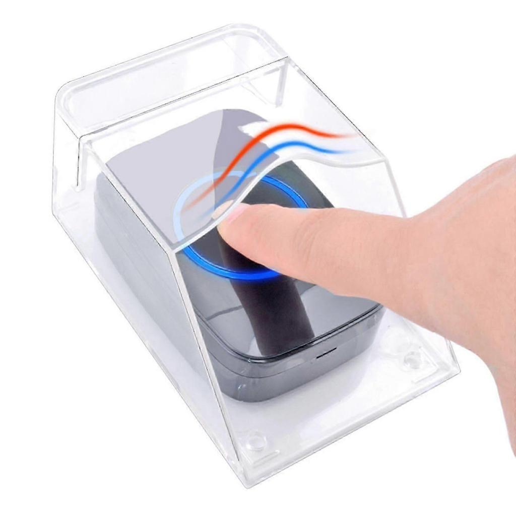 Clear Doorbell Cover Outdoor Transparent Waterproof Wireless DoorBell Cover Wall Mount Transmitter