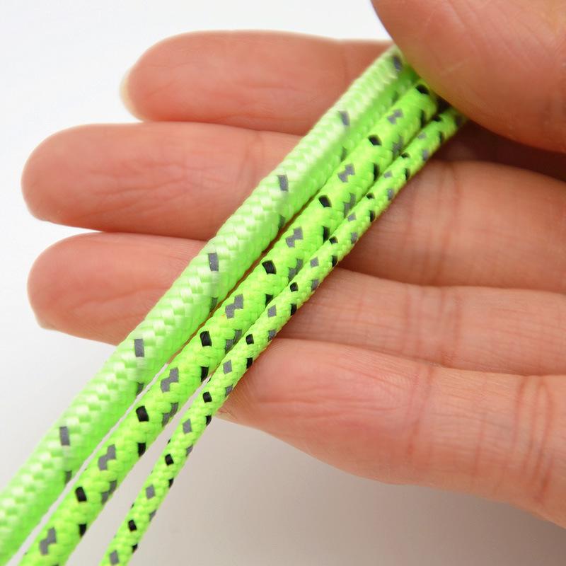 2,5 mm reflektierendes Zeltseil für den Außenbereich – winddicht, zur Befestigung, für Überdachungen, Erdnägel, 50 m