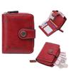 Women Retro Hollow Out Short Wallet Multi-Card Zipper Purse Clutch High Quality Multi Slot Card Wallet And Coin Purse Fashion Buckle Handbag