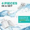 Dog Water Fountain Filters Replacement 4 Pack,2 Months Set of Water Filter Replacement for SwSun Large Pet Water Fountain Stainless Steel,7 Layer