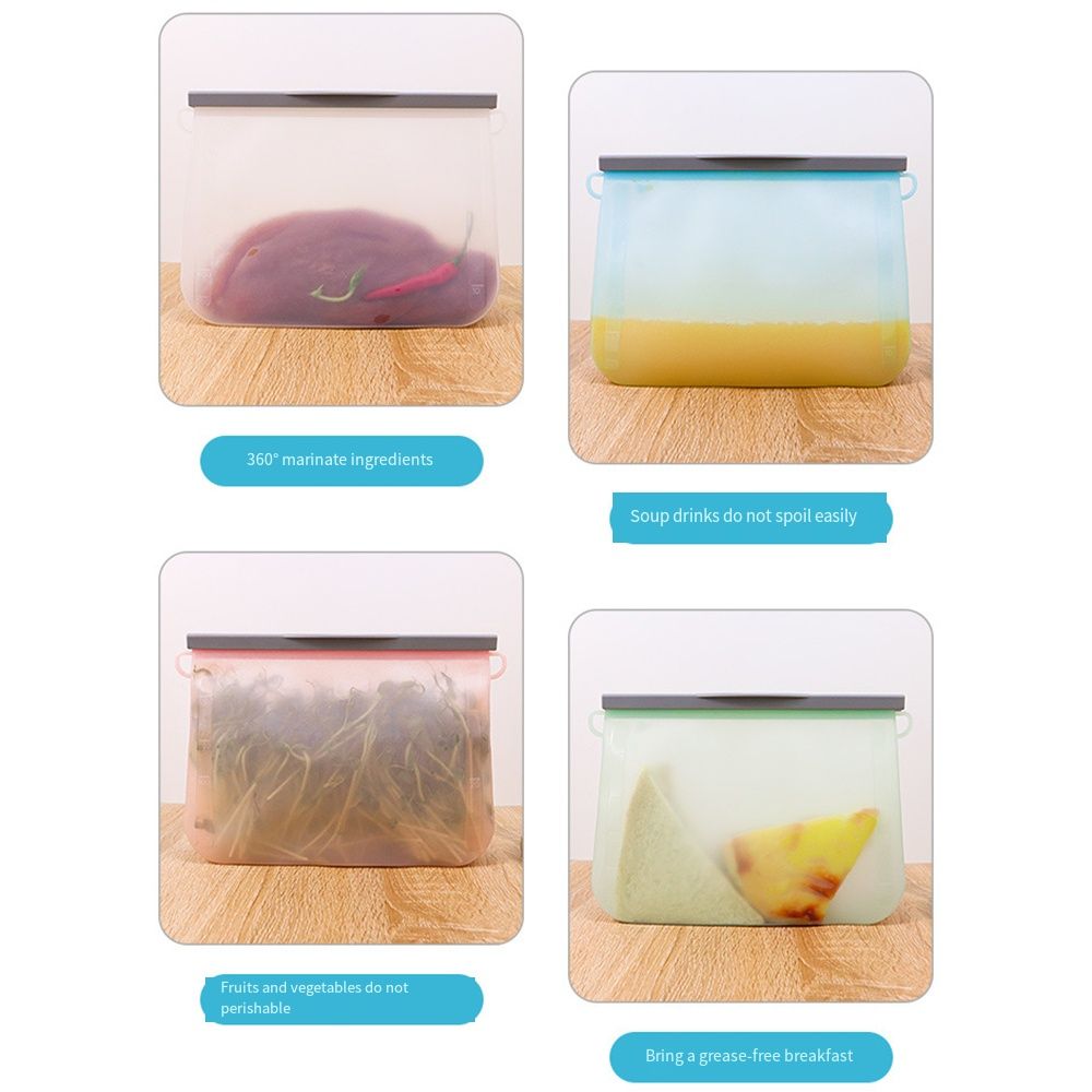 500/1000/1500ml Food Storage Container Microwave Dishwasher Safe Kitchen Fresh Bag  Cereal