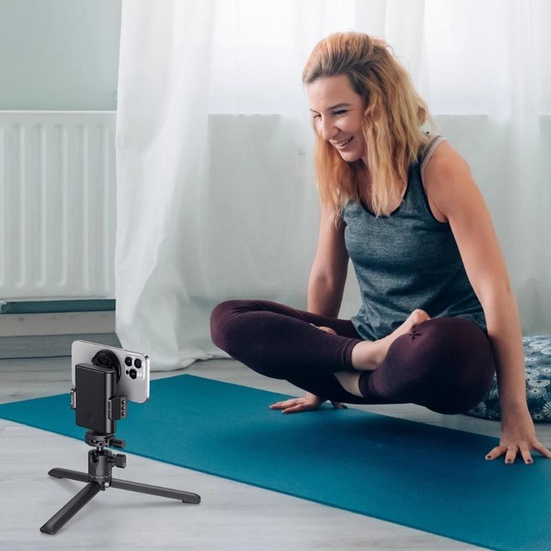 Universal Lightweight Smartphone Holder Support With Multiple Mounting Point Compatible For Video Recording Accessories