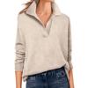 Women's Fashion Long V-neck Pullover Knitted Sweater Top