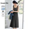 Women's U-Neck Sleeveless A-Line Knit Dress