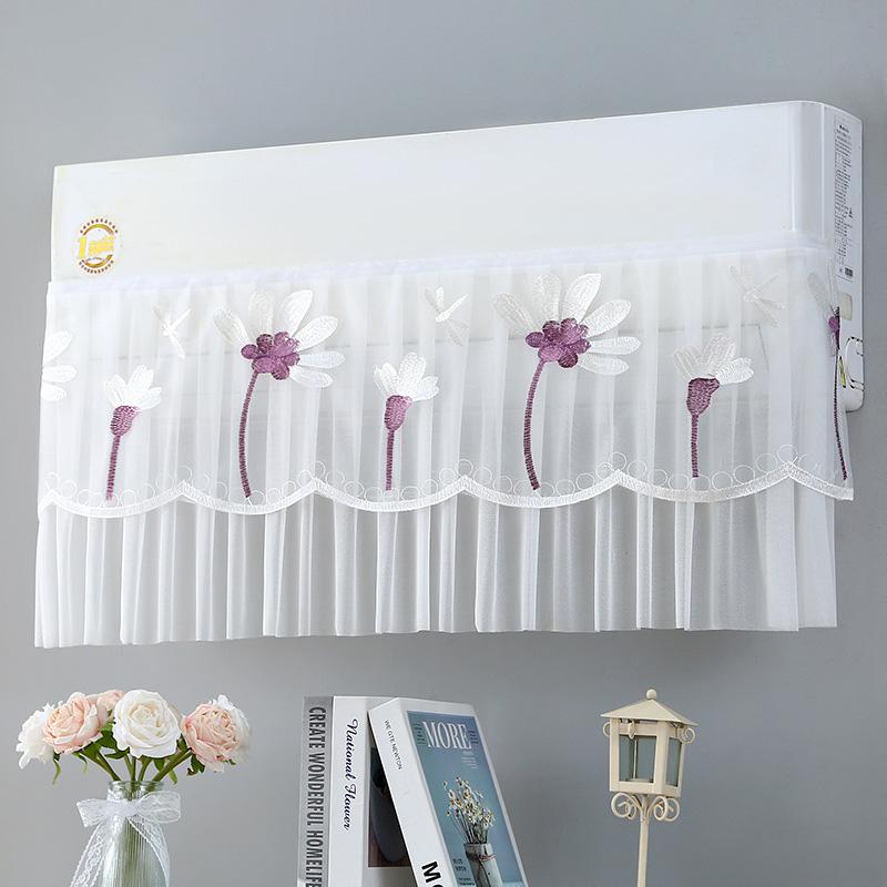 1PC Air Conditioner Washable Wall Mounted Hanging Prevent Direct Blowing Textil Protective Bag Dust Cover Wind Shield Curtain