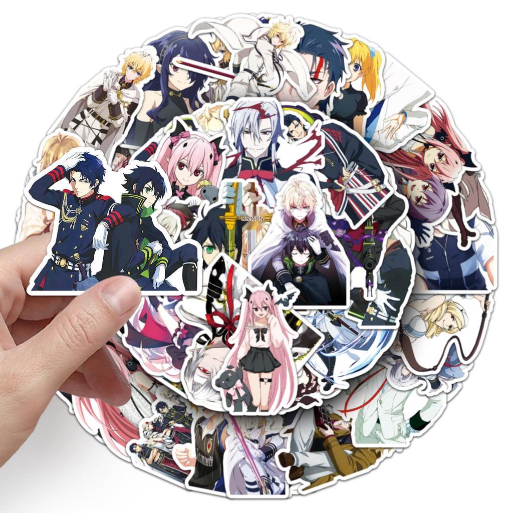 50 Seraph of the End Anime Stickers - Waterproof, Desktop & Planner Use
