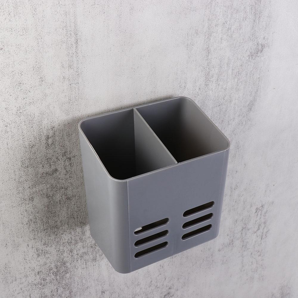 Plastic Toothbrush Toothpaste Holder White/Grey Comb Storage Container Toothpaste Shelf Kitchen