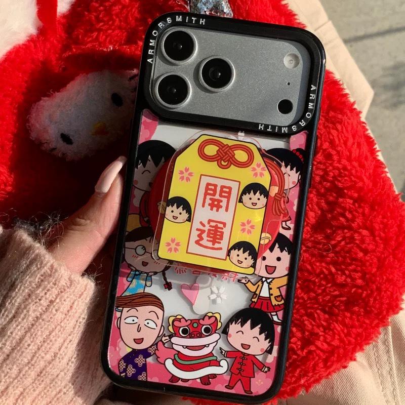 

Chibi Maruko Magnetic MagSafe Stand with Strong Adsorption & Retractable Airbag OPP Bag