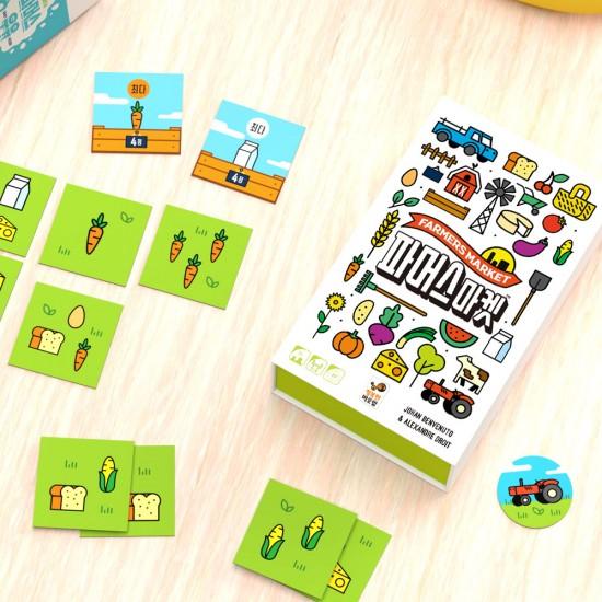 Happy Baobab Farmer s Market Board Game - Family Tile-Laying Strategy