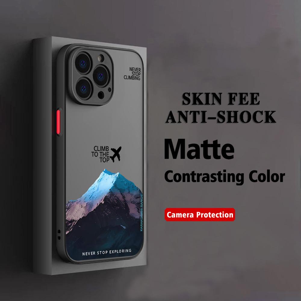 HOT Mountain Peak Aircraft Phone Case For Xiaomi Redmi Note 14 13 12 12S 11 11S 10 10S 9T 9S 8 7 Pro Plus 4G 5G Matte Clear