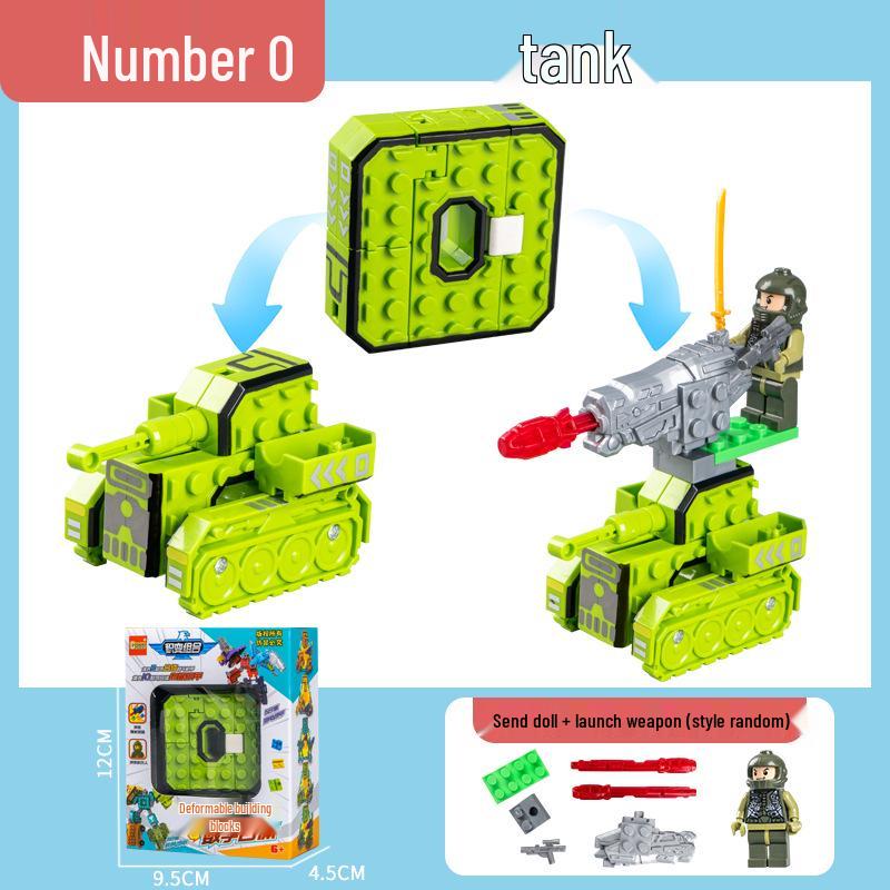 Number Transforming Robot Toy Set for Kids: 0-9 Educational Assembly for Elementary Students