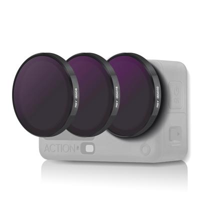OSMO ACTION 6 PL Filter ND Filter Set CPL Compatible with DJI Osmo and H&Y + (3 Filters) + ND8, ND16, ND32. Action. Anti-Static, Dirt-Resistant,