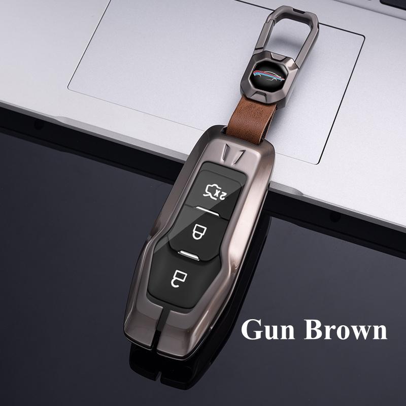 Metall Auto Fernbedienung Schlüsselanhänger Hülle Abdeckung Case Schlüsselanhänger für Ford F-150 Mondeo Galaxy S-Max Explorer Ranger 2015 2016 2017 2018