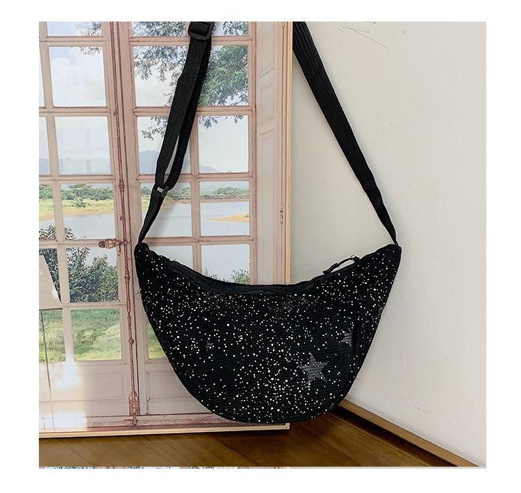 Chic Sequin Korean-Style Bucket Bag: Trendy Pleated Single Shoulder & Crossbody Evening Bag for Women 2026