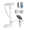 Solar Pool Fountain Adjustable Fountain with 7 Color LED Lights Universal RGB Color Changing Waterfall Light with Remote Control