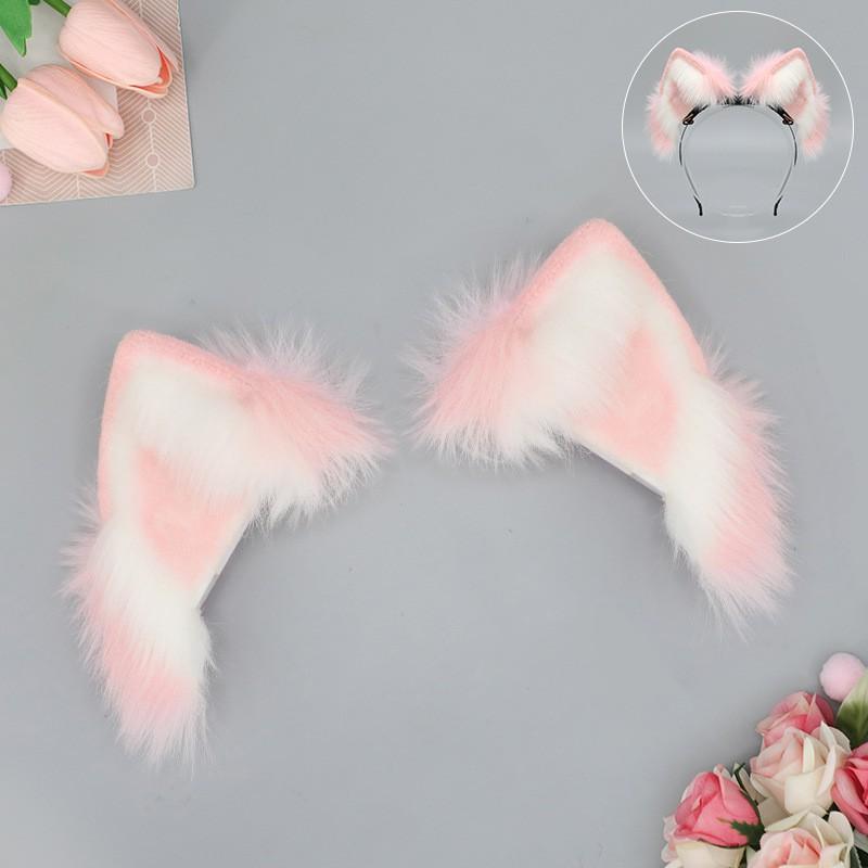 Wiederaufladbares animiertes Tierohren-Stirnband Abnehmbarer motorisierter Katzen-Fuchs-Kaninchen-Ohren-Kostümzubehör Cosplay-Party
