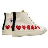 Converse Comme Des Garçons High White Multi Hearts