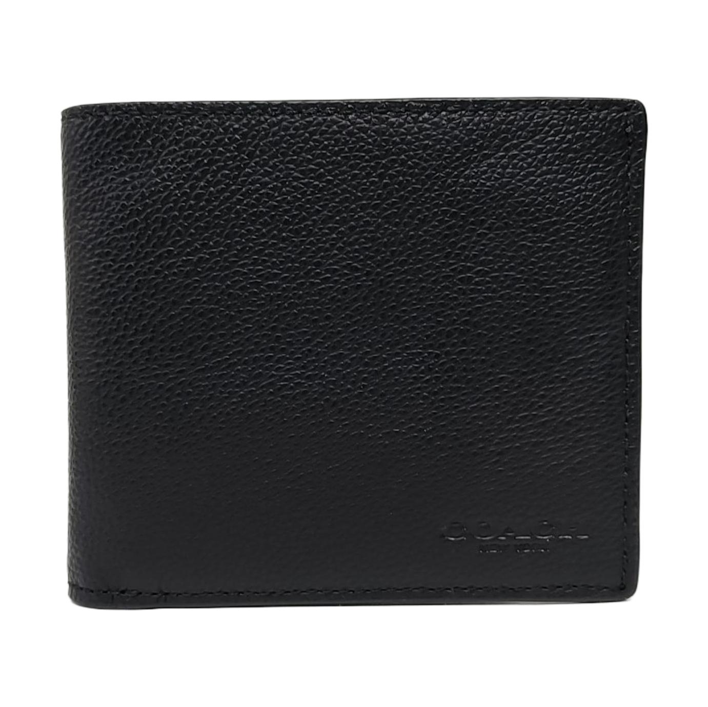[Pre-Owned] Black Leather Wallet - Excellent #HKRNFE ONE SIZE