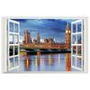 Multiple Styles City Landscape Mural For Home Decoration Aesthetic Rooms Window Art Tower Of London View Vinyl Wall Stickers