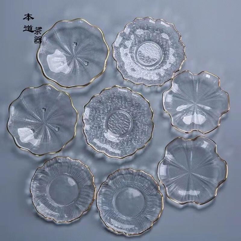 JIUMUQING Glass Teacup Coaster