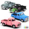 Vintage Alloy Pickup Truck Model - Retro Metal Car Ornament and Toy Gift