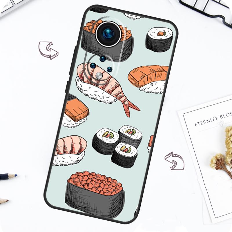 Pizza Sushi Food Donuts Case For Honor Magic 7 Pro 5 6 Lite Honor 200 Pro 50 70 90 X8b X9a X8a X8 X9 X9c X9b Cover
