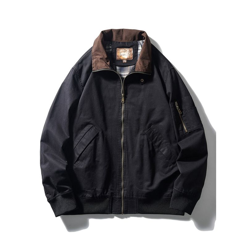 American Retro Vintage Harrington G9 Jacket for Men, Autumn Workwear, Foreign Trade Men's Clothing, Flight Hunting Jacket