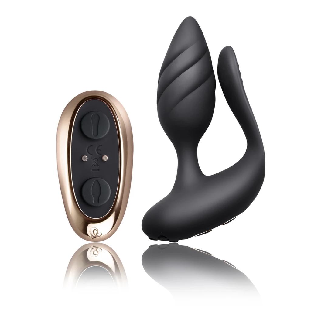 Rocks-Off - Multifunctional Couples Vibrator + Remote Control Black